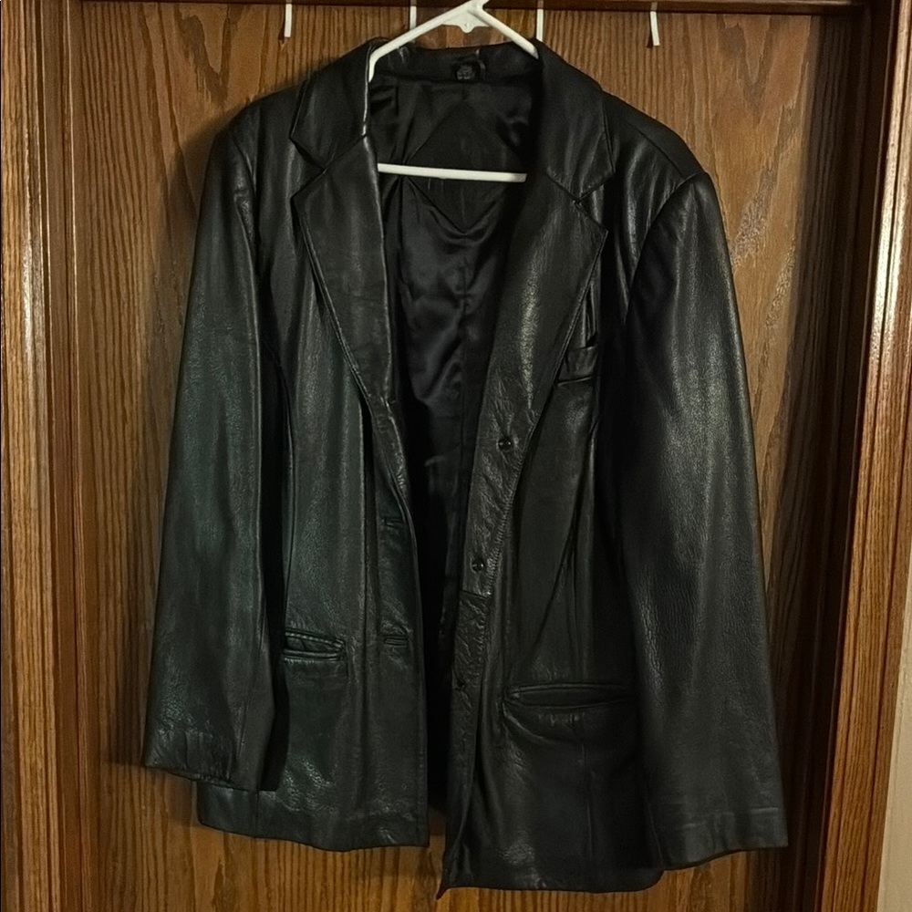 Jacqueline Ferrar Classic Black Leather Jacket